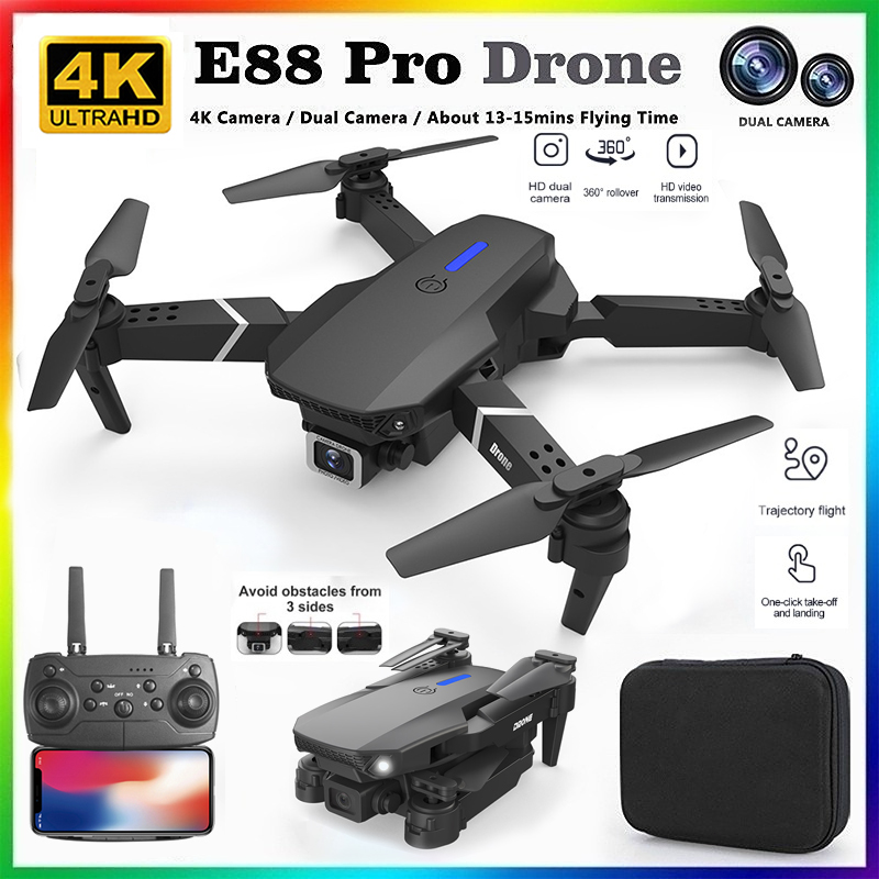 Drone Kit Professional - 2026 NOVO E88 Drone RC Profissional