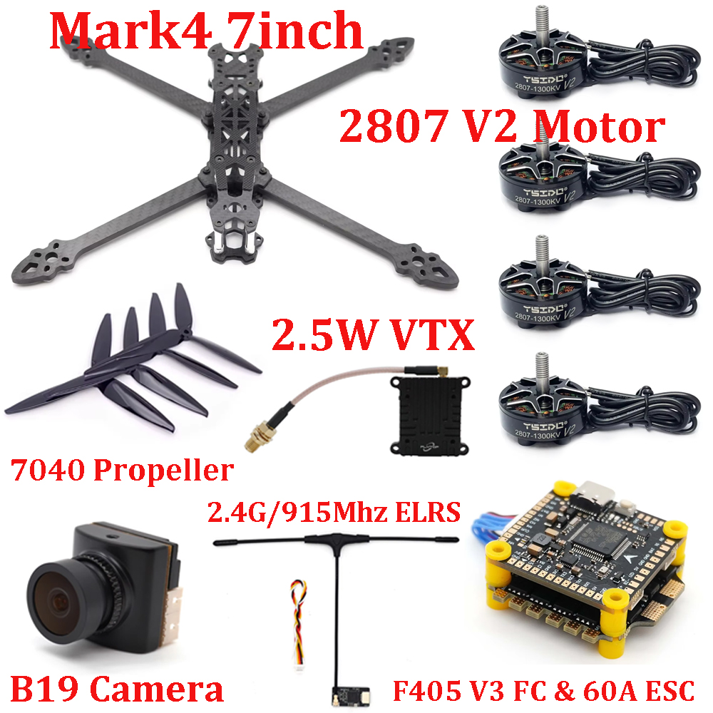 Drone Kit Racing - Kit de Quadro Mark4 de 7